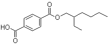 1,4-苯二羧酸 1-(2-乙基己基)酯分子结构 (CAS 155603-50-2)