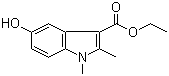 structure of CAS# 15574-49-9, Mecarbinate;Ethyl 1,2-dimethyl-5-hydroxyindole-2-carboxylate