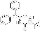 结构式 CAS# 155836-47-8, N-叔丁氧羰基-3-苯基-L-苯丙氨醇