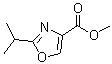 结构式 CAS# 155884-24-5, 2-异丙基-4-恶唑羧酸甲酯