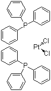 顺式二(三苯基膦)二氯化铂(II)分子结构 (CAS 15604-36-1)