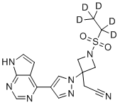 Baricitinib d5 molecular structure (CAS 1564241-79-7)
