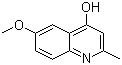 6-Methoxy-2-methyl-4-quinolinol molecular structure (CAS 15644-90-3)