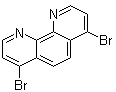 structure of CAS# 156492-30-7, 4,7-Dibromo-1,10-phenanthroline