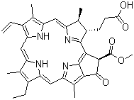 脱镁叶绿酸盐 A分子结构 (CAS 15664-29-6)