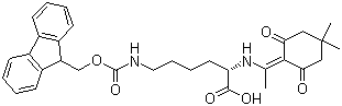 N-1-(4,4-Dimethyl-2,6-dioxocyclohex-1-ylidene)ethyl-N'-Fmoc-L-lysine molecular structure (CAS 156648-40-7)