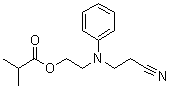 2-Methylpropanoic acid 2-[(2-cyanoethyl)phenylamino]ethyl ester molecular structure (CAS 156814-31-2)