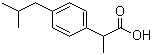 Ibuprofen molecular structure (CAS 15687-27-1)
