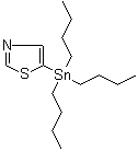 structure of CAS# 157025-33-7, 5-(Tributylstannyl)thiazole;Tributyl-5-thiazolylstannane
