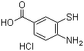 4-Amino-3-mercaptobenzoic acid hydrochloride molecular structure (CAS 1571-66-0)
