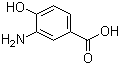 3-氨基-4-羟基苯甲酸分子结构 (CAS 1571-72-8)