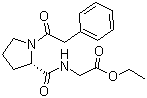 N-(1-(Phenylacetyl)-L-prolyl)glycine ethyl ester molecular structure (CAS 157115-85-0)
