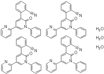 Perampanel hydrate (4:3) molecular structure (CAS 1571982-04-1)