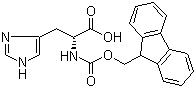 Fmoc-D-histidine molecular structure (CAS 157355-79-8)