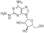 2-Hydrazinyladenosine molecular structure (CAS 15763-11-8)