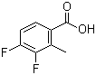 3,4-二氟-2-甲基苯甲酸分子结构 (CAS 157652-31-8)