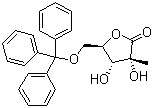 5-O-(Triphenylmethyl)-2-C-methyl-D-ribonic-gamma-lactone molecular structure (CAS 157666-05-2)