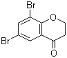 6,8-Dibromo-2,3-dihydrochromen-4-one molecular structure (CAS 15773-96-3)
