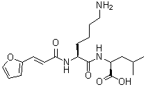 N-[N2-[3-(2-Furanyl)-1-oxo-2-propenyl]-L-lysyl]-L-leucine molecular structure (CAS 158016-09-2)