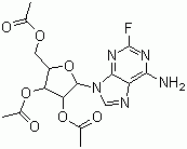 结构式 CAS# 15811-32-2, 2-氟-2',3',5'-三氧乙酰基腺苷; 2-氟-2',3',5'-三氧乙酰基腺甙
