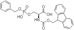 Fmoc-O-(benzylphospho)-L-serine molecular structure (CAS 158171-14-3)