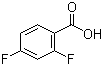structure of CAS# 1583-58-0, 2,4-Difluorobenzoic acid