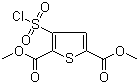 Dimethyl 3-chlorosulfonyl-2,5-thiophenedicarboxylate molecular structure (CAS 158439-31-7)