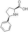 结构式 CAS# 158567-93-2, (2S,5R)-5-苯基吡咯烷-2-甲酸