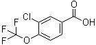 structure of CAS# 158580-93-9, 3-Chloro-4-(trifluoromethoxy)benzoic acid