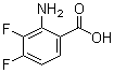 结构式 CAS# 158580-94-0, 2-氨基-3,4-二氟苯甲酸