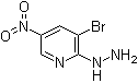 3-Bromo-2-hydrazino-5-nitropyridine molecular structure (CAS 15862-38-1)