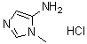 1-Methyl-1H-imidazol-5-amine hydrochloride molecular structure (CAS 1588441-15-9)