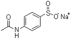 结构式 CAS# 15898-43-8, 对乙酰胺基苯亚磺酸钠