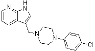 3-[[4-(4-氯苯基)-1-哌嗪基]甲基]-1H-吡咯并[2,3-b]吡啶分子结构 (CAS 158985-00-3)