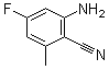 2-Amino-4-fluoro-6-methylbenzonitrile molecular structure (CAS 159020-76-5)