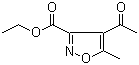 4-乙酰基-5-甲基异恶唑-3-甲酸乙酯分子结构 (CAS 15911-11-2)