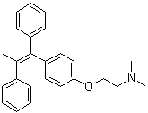 (Z)-2-[4-(1,2-Diphenyl-1-propenyl)phenoxy]-N,N-dimethylethanamine molecular structure (CAS 15917-50-7)