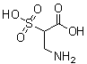 结构式 CAS# 15924-28-4, 3-氨基-2-磺基丙酸
