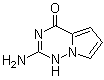 2-Aminopyrrolo[2,1-f][1,2,4]triazin-4(1H)-one molecular structure (CAS 159326-75-7)