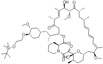 42-O-[2-[[(1,1-Dimethylethyl)dimethylsilyl]oxy]ethyl]rapamycin molecular structure (CAS 159351-68-5)