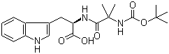 N-[N-[(1,1-Dimethylethoxy)carbonyl]-2-methylalanyl]-D-tryptophan molecular structure (CAS 159634-94-3)