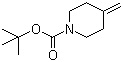 结构式 CAS# 159635-49-1, N-Boc-4-亚甲基哌啶; N-叔丁氧羰基-4-亚甲基哌啶