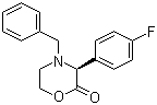 结构式 CAS# 159706-87-3, (3S)-3-(4-氟苯基)-4-(苯基甲基)-2-吗啉酮