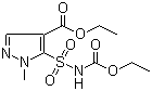 N-(Ethoxycarbonyl)-4-ethoxycarbonyl-1-methylpyrazole-5-sulfonamide molecular structure (CAS 159709-60-1)