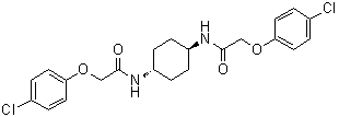 structure of CAS# 1597403-47-8, N,N'-trans-1,4-Cyclohexanediylbis[2-(4-chlorophenoxy)acetamide];ISRIB; SMDC 750213