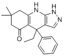 structure of CAS# 1597440-03-3, (Rac)-BRD0705;4-ethyl-7,7-dimethyl-4-phenyl-1,6,8,9-tetrahydropyrazolo[3,4-b]quinolin-5-one