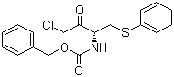 (R)-Phenylmethyl [3-chloro-2-oxo-1-[(phenylthio)methyl]-propyl]carbamate molecular structure (CAS 159878-01-0)