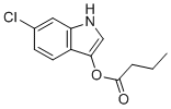 structure of CAS# 159954-34-4, 6-Chloro-3-indoxyl butyrate;(6-chloro-1H-indol-3-yl) butanoate