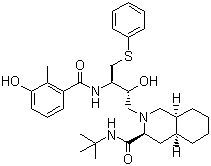 Nelfinavir molecular structure (CAS 159989-64-7)