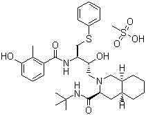 甲磺酸奈非那韦分子结构 (CAS 159989-65-8)